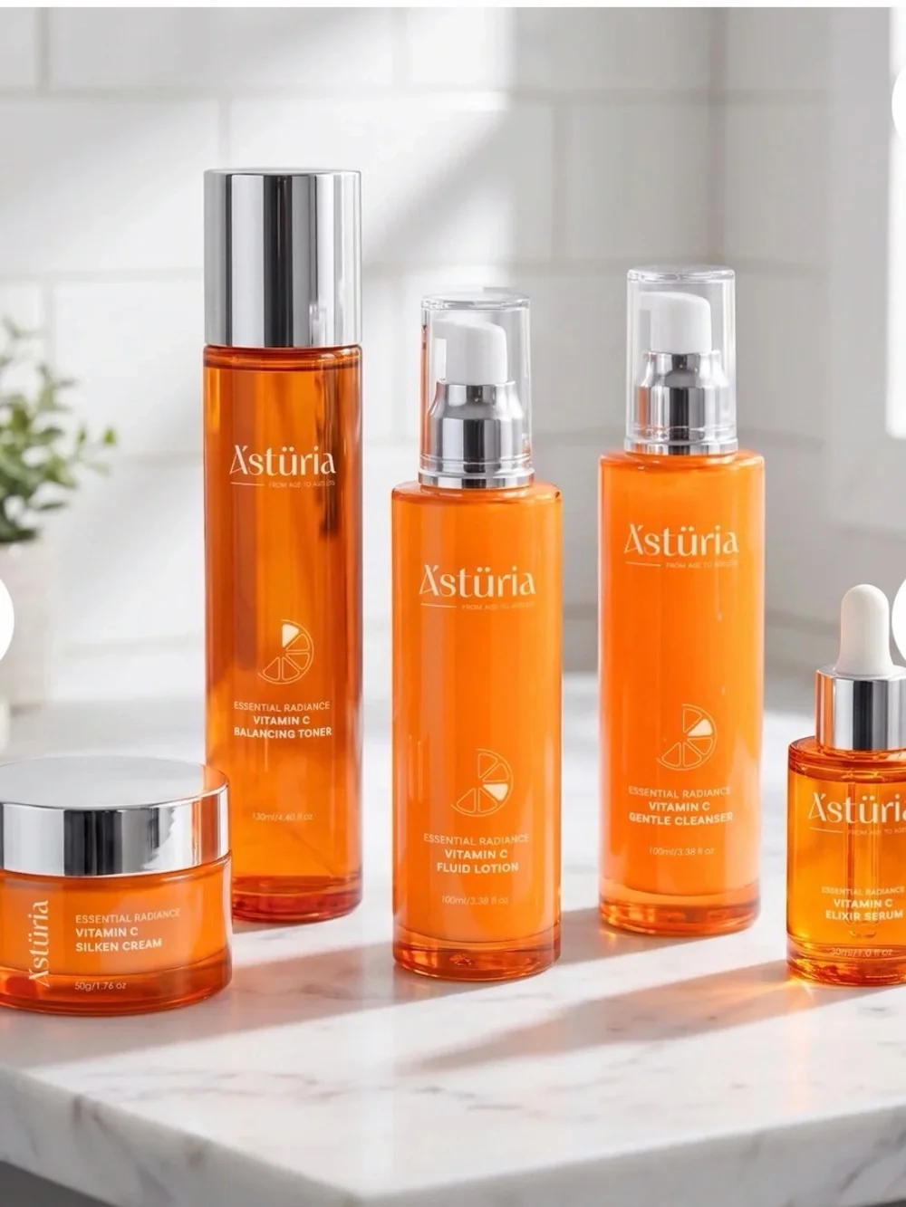 Luxury Skin Care Asturia Essential Radiance Vitamin C Skincare Set MSRP: $5,500